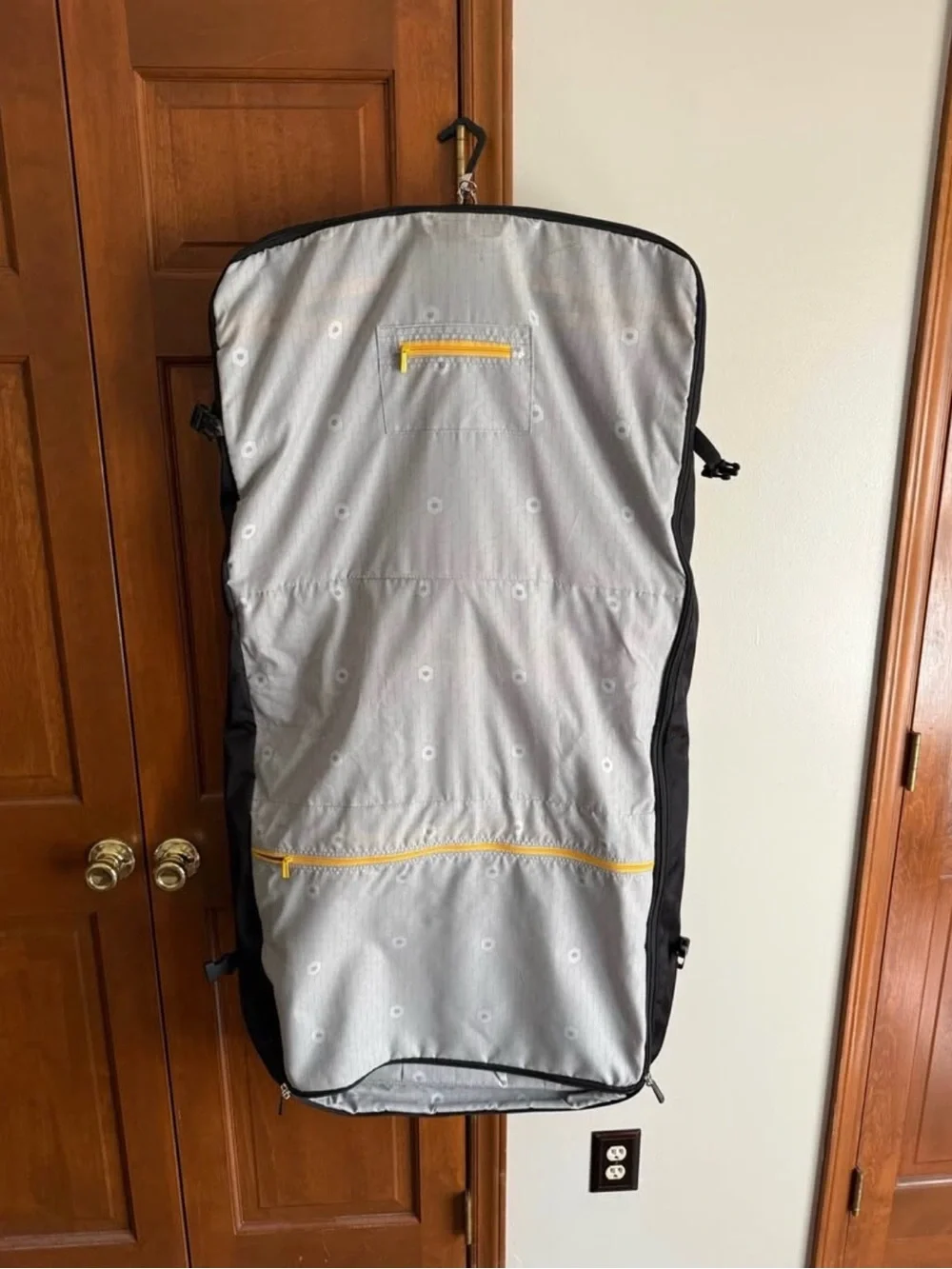 Delsey Black Garment Bag with Shoulder Strap